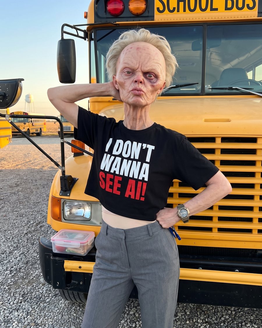I DON'T WANNA SEE AI! Crop Top, worn by Sharon Albright